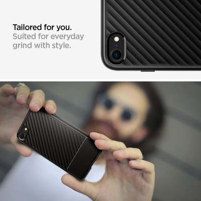 Spigen Θήκη Core Armor Apple iPhone SE 2022 / 2020 / 8 / 7 - Matte Black (ACS00881)