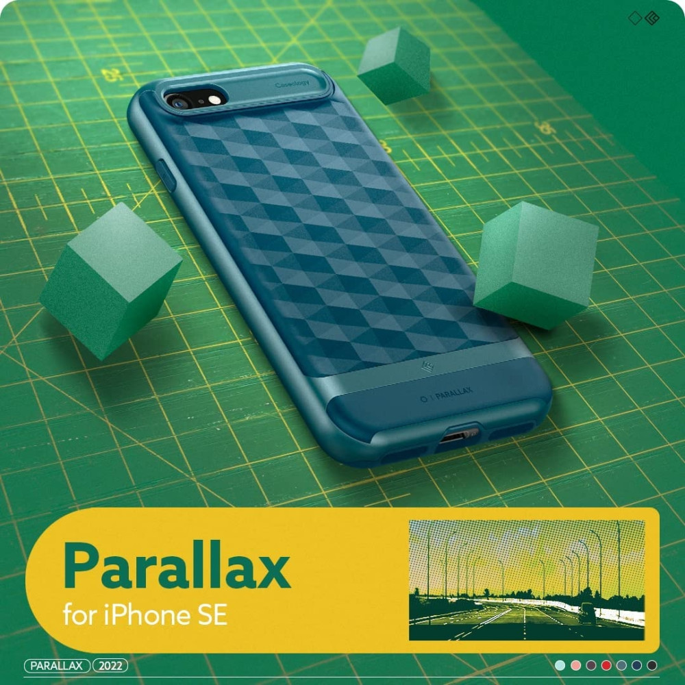 Caseology Θήκη Parallax Apple iPhone SE 2022 / 2020 / 8 / 7 - Aqua Green (ACS01157)