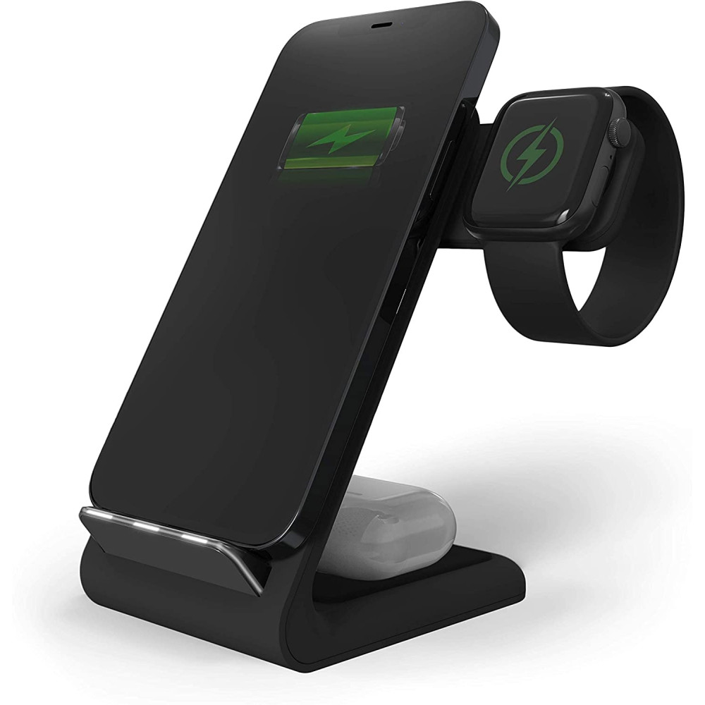 STM Charge Tree Swing - Βάση Ασύρματης Φόρτισης για Smartphone / Airpods / Apple Watch - 15W - Black - 2 Έτη Εγγύηση (STM-931-323Z-02)