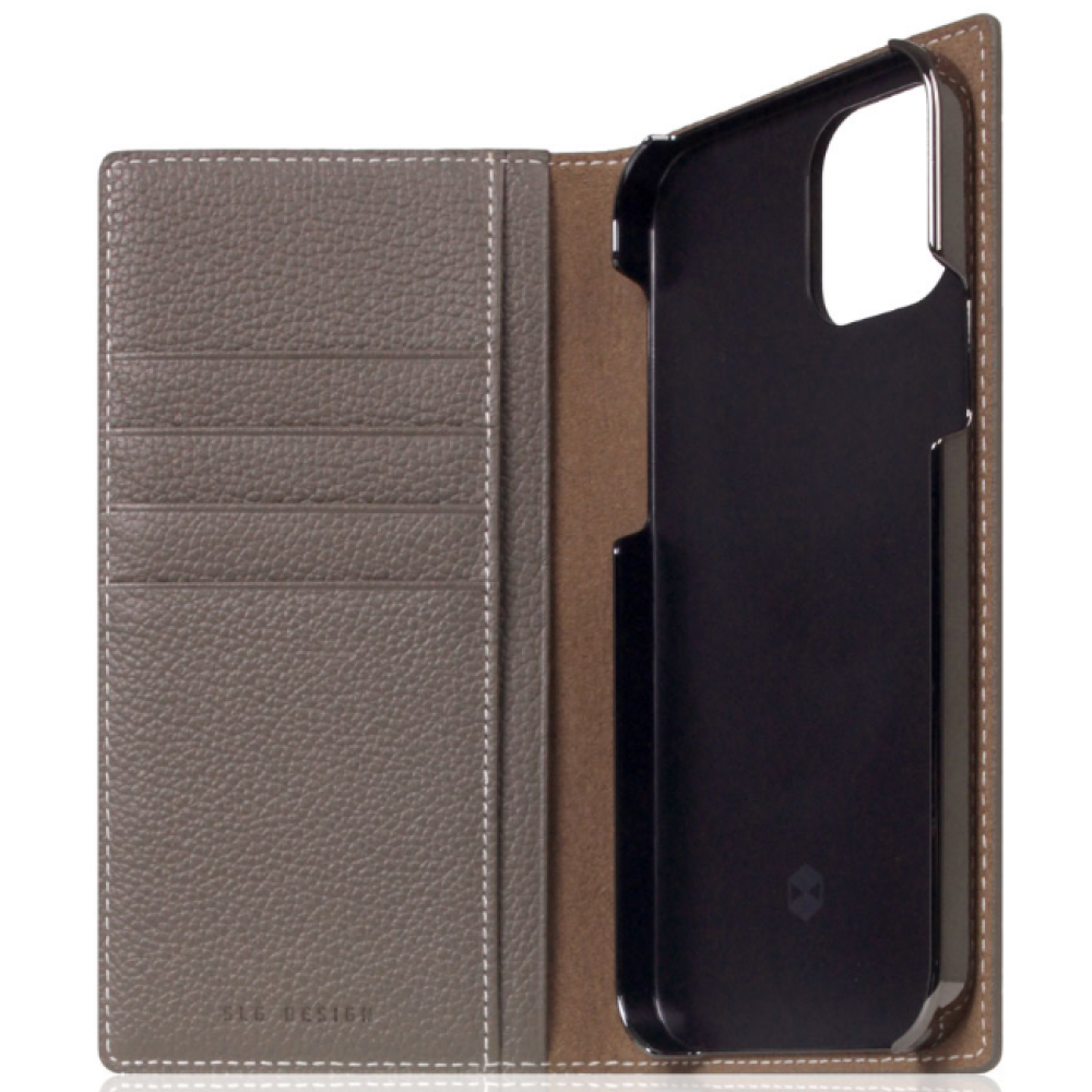 SLG Design D8 Full Grain Leather - Δερμάτινη Θήκη Flip Apple iPhone 13 Pro Max - Etoffe Cream (SD-D8G-DC-IP13PM-EC)