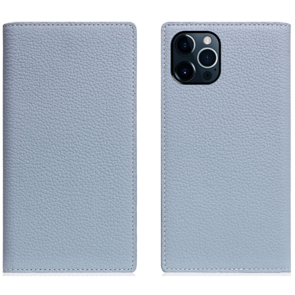 SLG Design D8 Full Grain Leather - Δερμάτινη Θήκη Flip Apple iPhone 13 Pro Max - Powder Blue (SD-D8G-DC-IP13PM-PB)