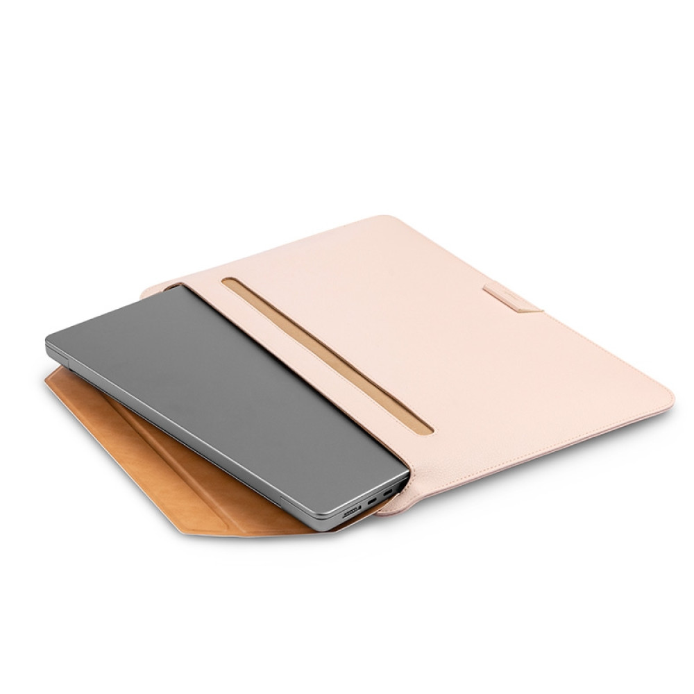 Moshi Muse 14" 3-in-1 Laptop Sleeve - Eco-Leather Θήκη για MacBook Pro 14" 2021 - Luna Pink (99MO034302)