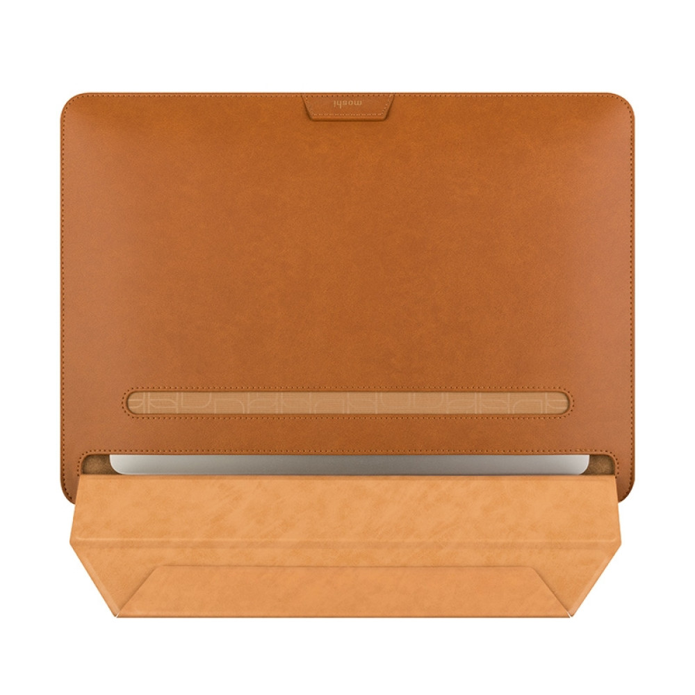 Moshi Muse 14" 3-in-1 Laptop Sleeve - Eco-Leather Θήκη για MacBook Pro 14" 2021 - Caramel Brown (99MO034752)