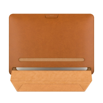 Moshi Muse 14" 3-in-1 Laptop Sleeve - Eco-Leather Θήκη για MacBook Pro 14" 2021 - Caramel Brown (99MO034752)