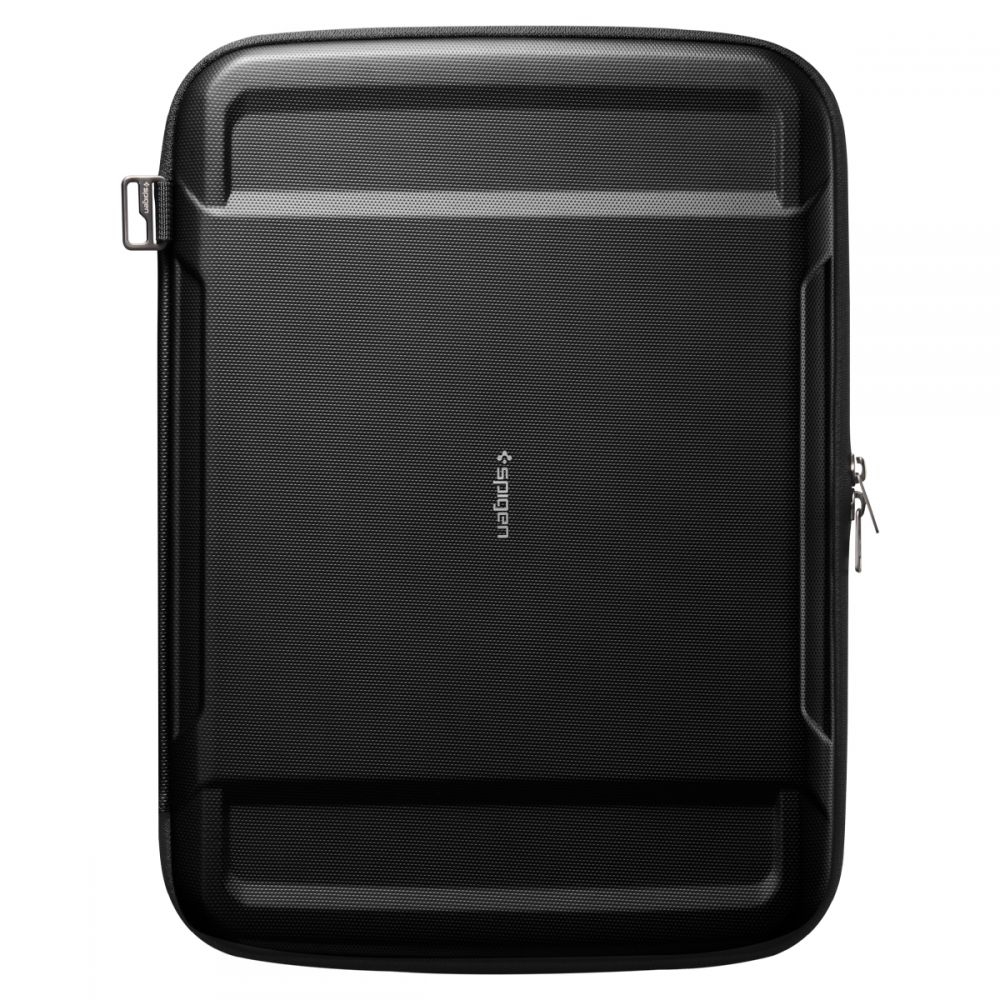 Spigen Pouch Rugged Armor Pro - Σκληρή Θήκη / Τσάντα Sleeve για Laptop 13"-14'' με Ενσωματωμένη Θήκη για Apple AirTag - Black (AFA04270)