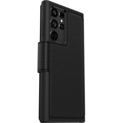 Otterbox Strada - Premium Δερμάτινη Θήκη - Πορτοφόλι Samsung Galaxy S22 Ultra 5G - Black (77-86493)