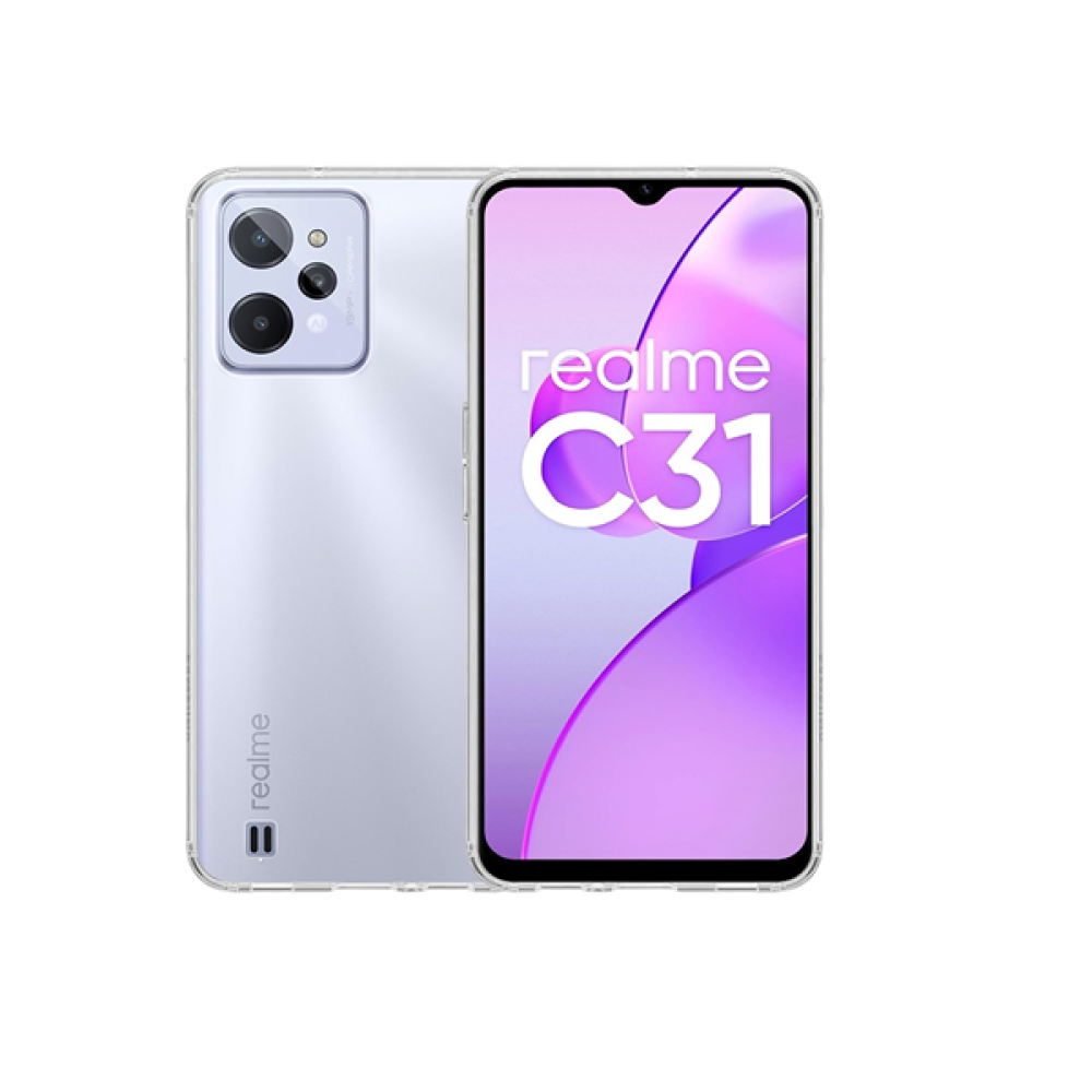 Vivid Σετ Διάφανη Θήκη Σιλικόνης & Tempered Glass - Realme C31 - Transparent (VIGELLY239GLASSTN)