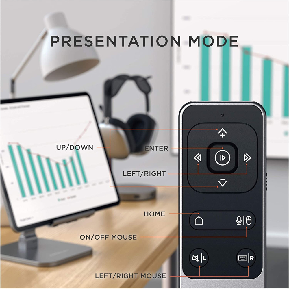 Satechi R2 Multimedia Remote - Επαναφορτιζόμενο Bluetooth Ασύρματο Τηλεχειριστήριο Πολυμέσων και Παρουσίασης για Apple MacBook / iPad / iPhone (ST-BTMR2M)