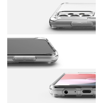 Ringke Fusion Σκληρή Θήκη με TPU Bumper - Samsung Galaxy A13 4G - Clear (8809848208546)