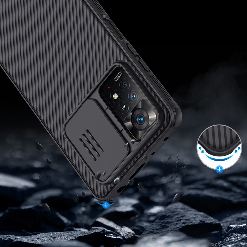 Nillkin CamShield Pro - Σκληρή Θήκη με Κάλυμμα για την Κάμερα - Xiaomi Redmi Note 11 Pro / Redmi Note 12 Pro 4G - Black (6902048243866)