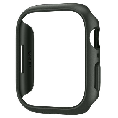 Spigen Θήκη Thin Fit Apple Watch 9 / 8 / 7 45mm - Military Green (ACS04175)