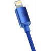 Καλώδιο Baseus Crystal Shine Series Φόρτισης και Μεταφοράς Δεδομένων Type-C σε Lightning 20W 120cm - Blue (CAJY000203)