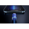 Καλώδιο Baseus Crystal Shine Series Φόρτισης και Μεταφοράς Δεδομένων USB-A σε Lightning 2.4A 120cm - Blue (CAJY000003)
