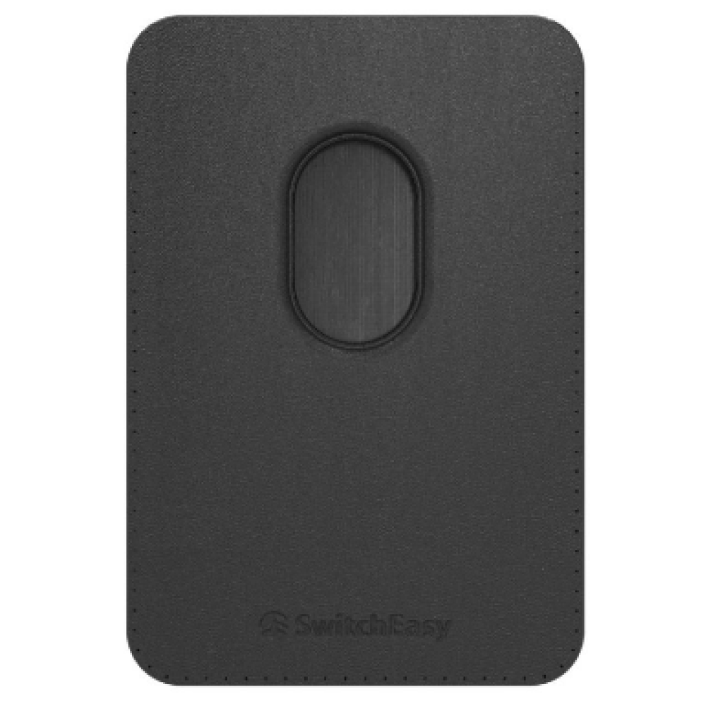 SwitchEasy MagWallet Leather Card Holder - Δερμάτινο MagSafe Πορτοφόλι / Θήκη για Κάρτες με Αντικλεπτικό RFID για iPhone 14 / 13 / 12 - Black (GS-103-168-229-11)
