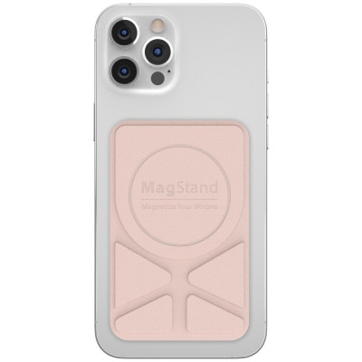 SwitchEasy MagStand - Μαγνητική Αυτοκόλλητη Βάση MagSafe για iPhone - Pink Sand (GS-103-158-221-140)
