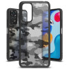 Ringke Fusion Σκληρή Θήκη με TPU Bumper - Xiaomi Redmi Note 11 / 11S - Matte Camo Black (8809848208997)