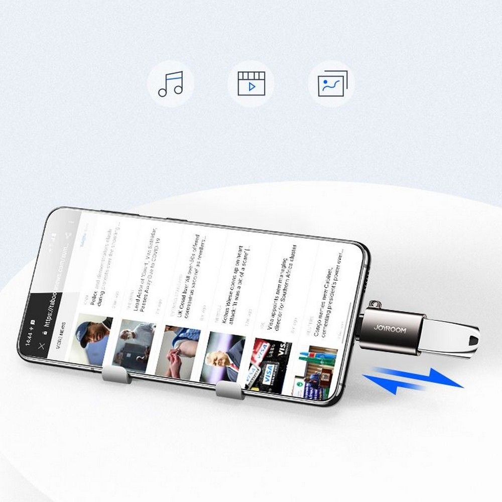 Joyroom Αντάπτορας Type-C (male) σε USB-A (female) - Grey (S-H151)