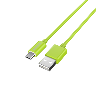 Riversong Lotus 08 - Καλώδιο Φόρτισης και Μεταφοράς Δεδομένων 3A USB σε MicroUSB - 120cm - Green (CM71G)