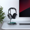 Satechi 2 in 1 Headphone Stand and Wireless Charger - Βάση Στήριξης & Φόρτισης Airpods Max με 1 x Type-C και Ασύρματη Φόρτιση MagSafe για iPhone 14 / 13 / 12 - 7.5W - Space Gray (ST-UCHSMCM)