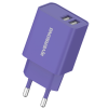 Riversong SafeKub D2 Dual - Φορτιστής Ταξιδιού / Αντάπτορας με 2 x USB - 2.4A - 12W - Purple (AD29-EUPU)