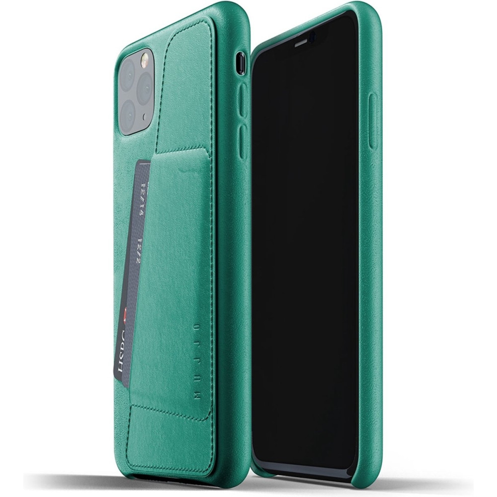 MUJJO Full Leather Wallet Case - Δερμάτινη Θήκη-Πορτοφόλι Apple iPhone 11 Pro Max - Alpine Green (MUJJO-CL-004-GR)