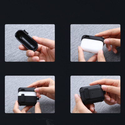 Nillkin Bounce Armor Case - Ανθεκτική Θήκη για AirPods 3rd Gen - Black (6902048231207)