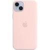 Official Apple Θήκη Σιλικόνης με MagSafe Apple iPhone 14 Plus - Chalk Pink (MPT73ZM/A)