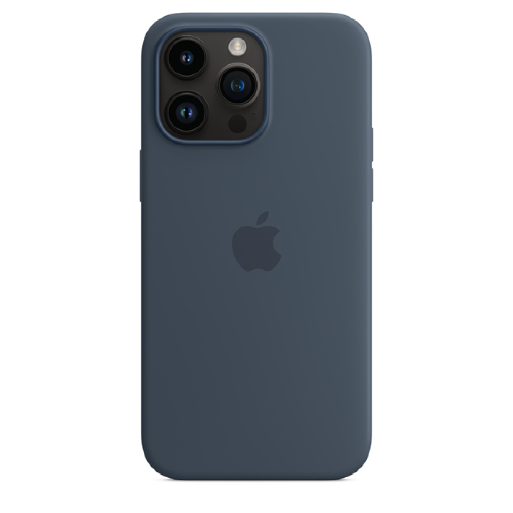 Official Apple Θήκη Σιλικόνης με MagSafe Apple iPhone 14 Pro Max - Storm Blue (MPTQ3ZM/A)