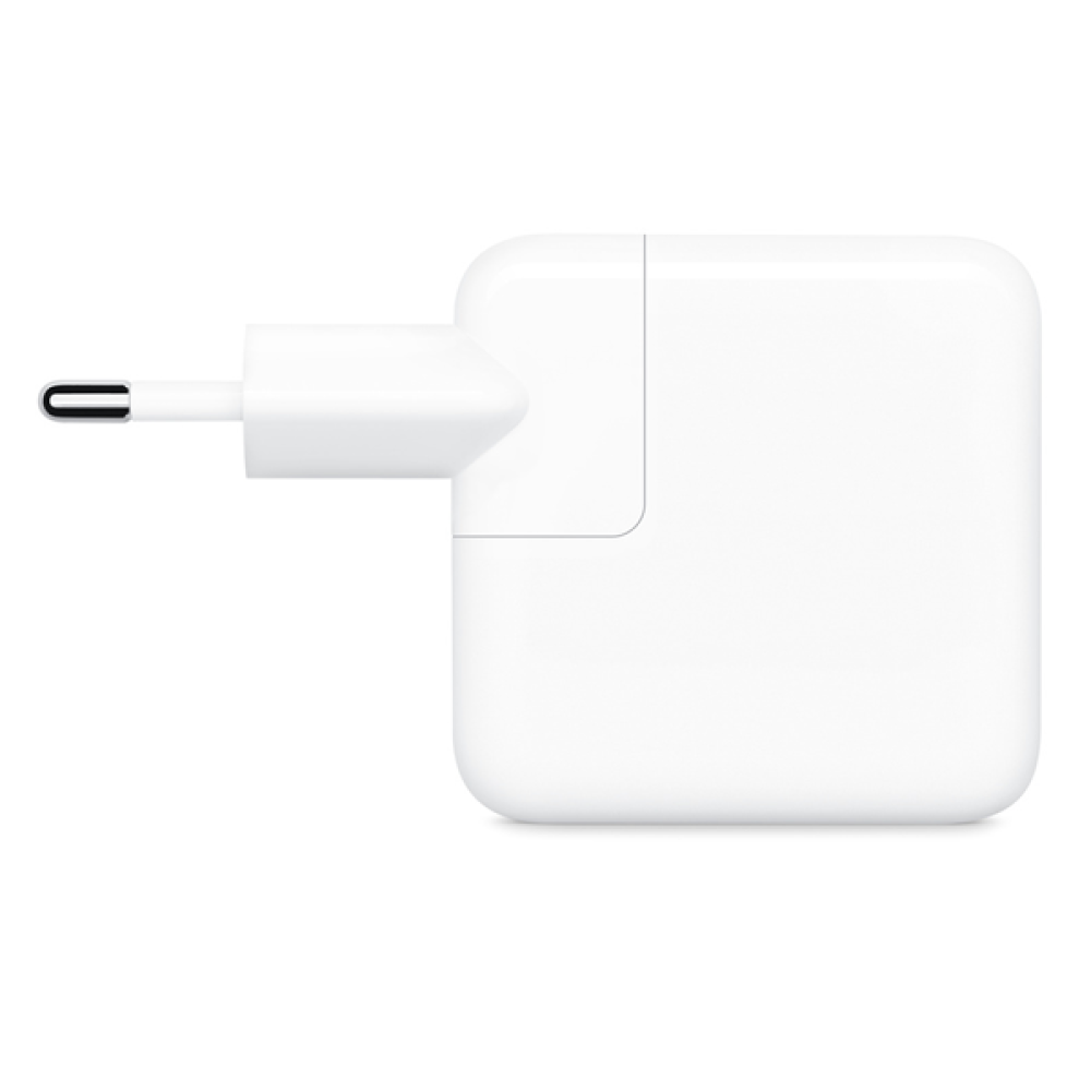 Official Apple Ταχυφορτιστής Ταξιδιού / Αντάπτορας με 2 x Type-C - 35W - White (MNWP3ZM/A)