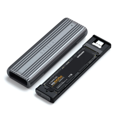 Satechi Αντάπτορας Type-C SSD Enlosure - Με 1 x Θήκη για SSD Μ.2 NVME / SATA Εξωτερικό Σκληρό Δίσκο - 10Gbps (ST-UCNSEM)
