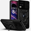 Bodycell Armor Slide - Ανθεκτική Θήκη Realme 8 / 8 Pro με Κάλυμμα για την Κάμερα & Μεταλλικό Ring Holder - Black (5206015009730)