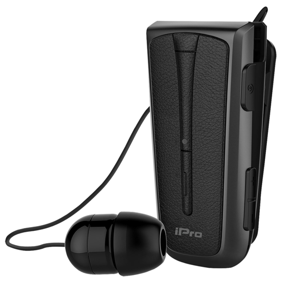 iPro Bluetooth Headset RH219s - Μονό Ασύρματο Bluetooth Ακουστικό MultiPoint με Δεύτερο Αποσπώμενο Ακουστικό - Black / Gray (RH219SBLSMGR)