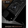 Bodycell Armor Slide - Ανθεκτική Θήκη Apple iPhone X / XS με Κάλυμμα για την Κάμερα & Μεταλλικό Ring Holder - Black (5206015005145)