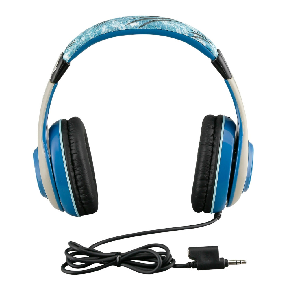eKids Jurassic World - Ενσύρματα Ακουστικά Κεφαλής για Παιδιά με Ασφαλή Μέγιστη Ένταση Ήχου & 1 x Θύρα Jack 3.5mm - Light Blue / White (JW-140.UFX)