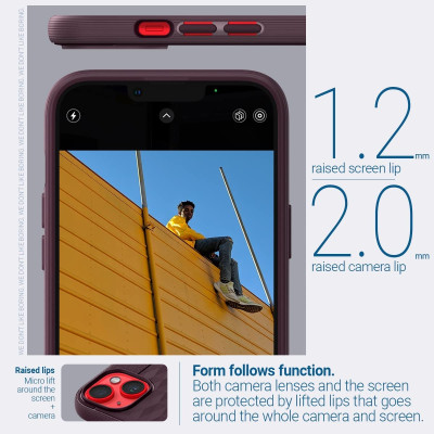 Caseology Parallax Mag Ανθεκτική Θήκη MagSafe Apple iPhone 15 Plus / 14 Plus - Burgundy (ACS04929)