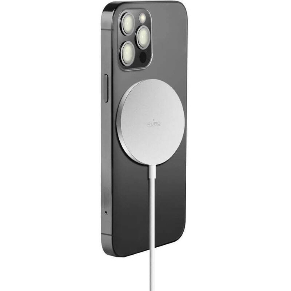 Puro Type-C Μαγνητικό Καλώδιο Φόρτισης MagSafe - 15W - 100cm - White (CUSBCMAG1-WHI)