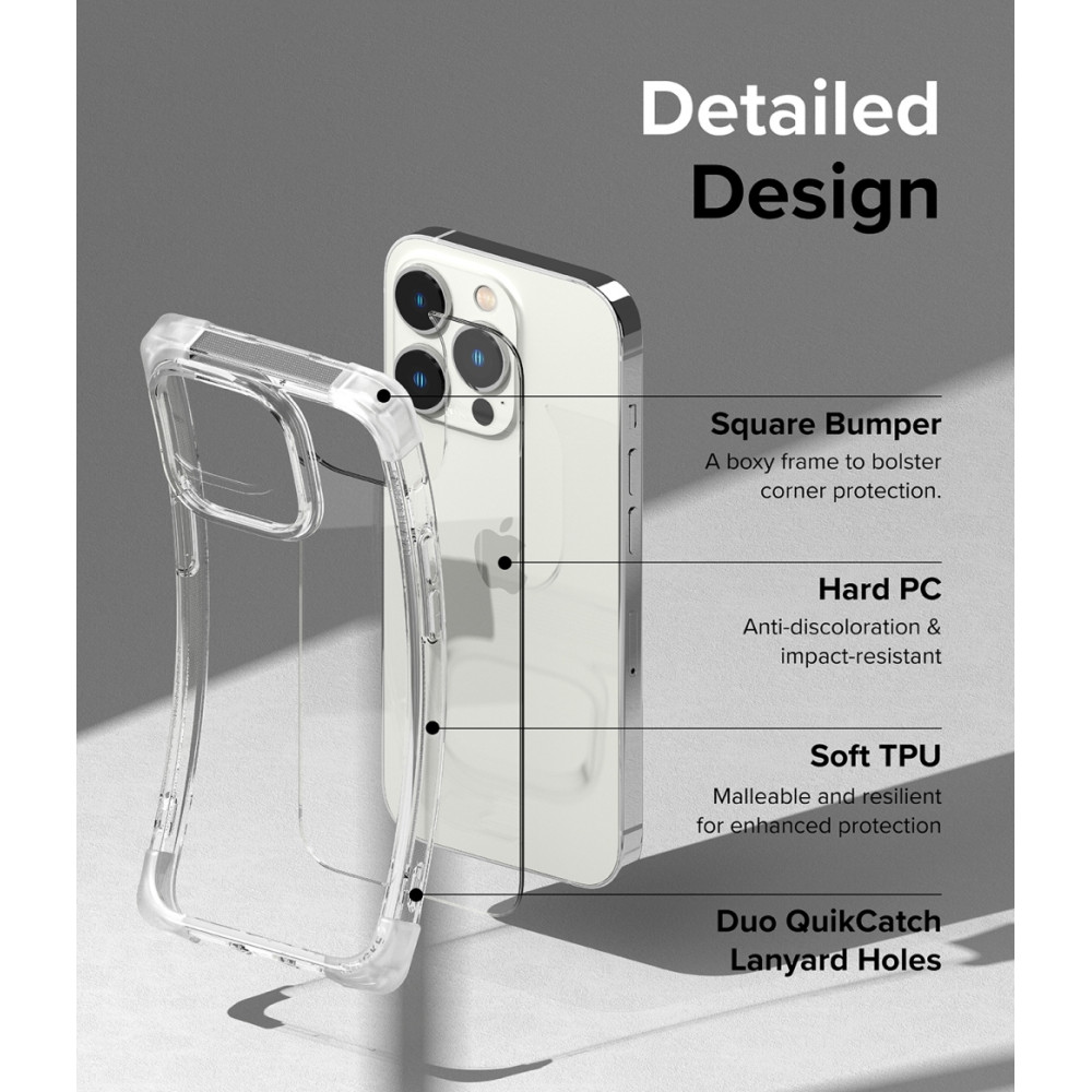 Ringke Fusion Bumper - Ανθεκτική Σκληρή Θήκη με Matte TPU Bumper - Apple iPhone 14 Pro Max - Clear (8809881262468)