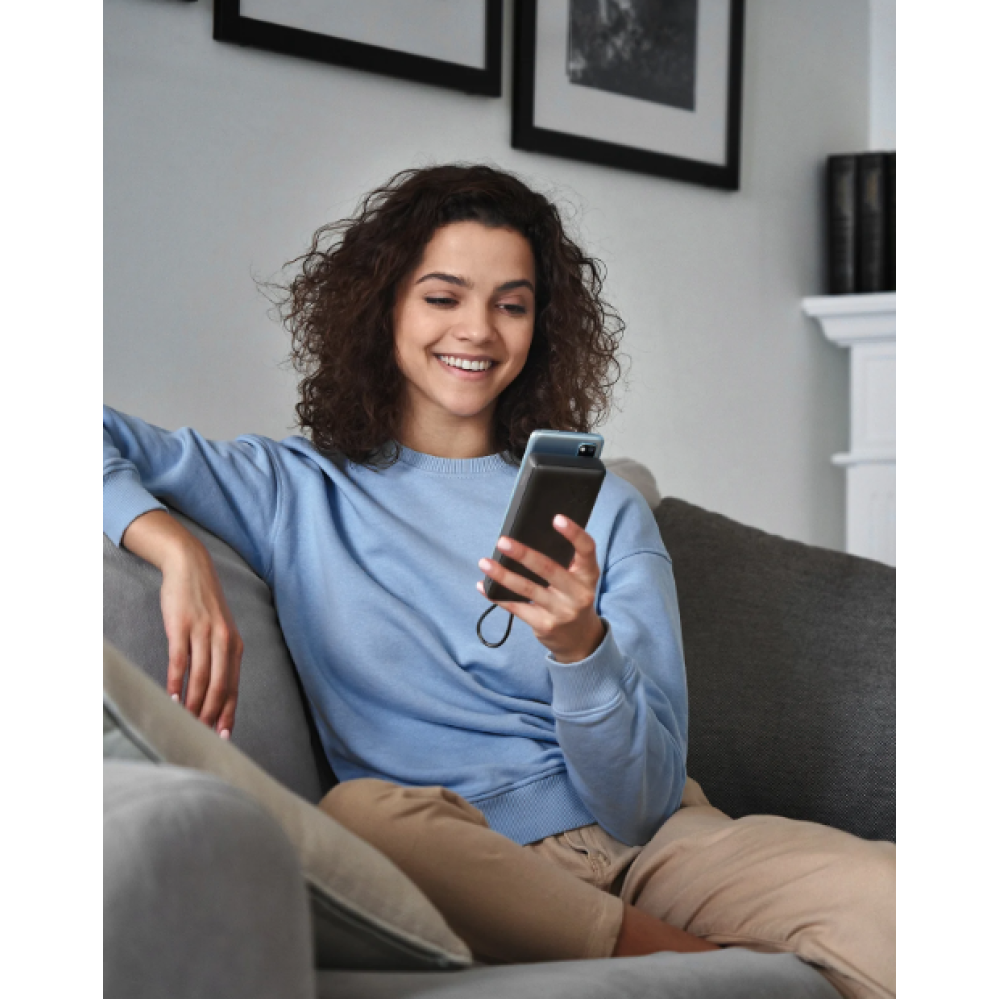 Veger PowerBank C20 - Φορητή Μπαταρία Φόρτισης με Ενσωματωμένα Καλώδια Type-C / USB-A / Lightning / MicroUSB και 1 x USB-A Θύρα - 20000mAh - Black (VP2047)