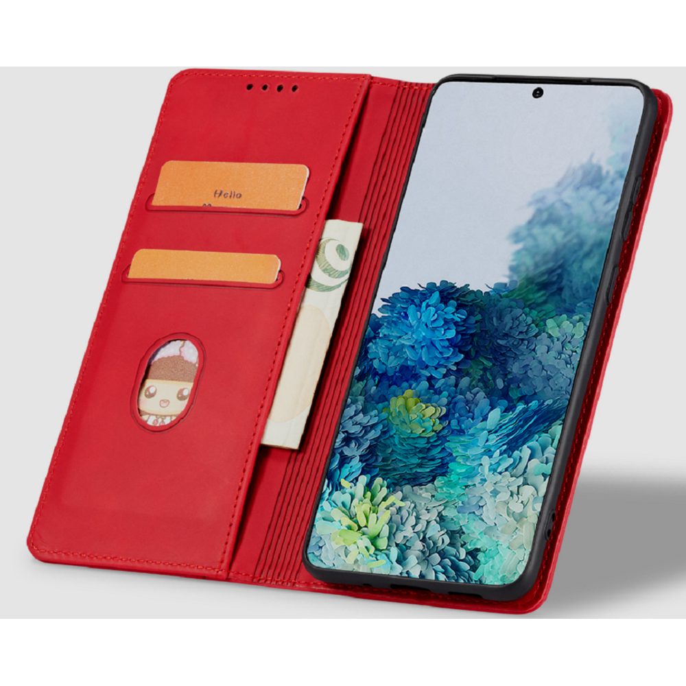 Bodycell Θήκη - Πορτοφόλι Apple iPhone 14 - Red (5206015013973)