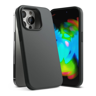 Ringke Silicone - Ανθεκτική Θήκη Σιλικόνης - Apple iPhone 14 Pro Max - Black (8809881262499)