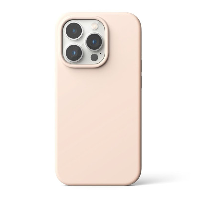 Ringke Silicone - Ανθεκτική Θήκη Σιλικόνης - Apple iPhone 14 Pro - Pink Sand (8809881263120)