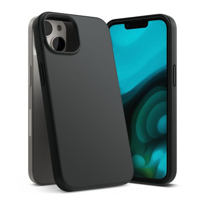 Ringke Silicone - Ανθεκτική Θήκη Σιλικόνης - Apple iPhone 15 Plus / 14 Plus - Black (8809881263595)