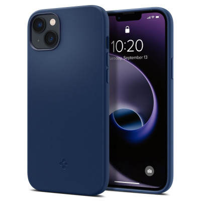 Spigen Silicone Fit MagFit - MagSafe Θήκη Σιλικόνης Apple iPhone 15 Plus / 14 Plus - Navy Blue (ACS04921)