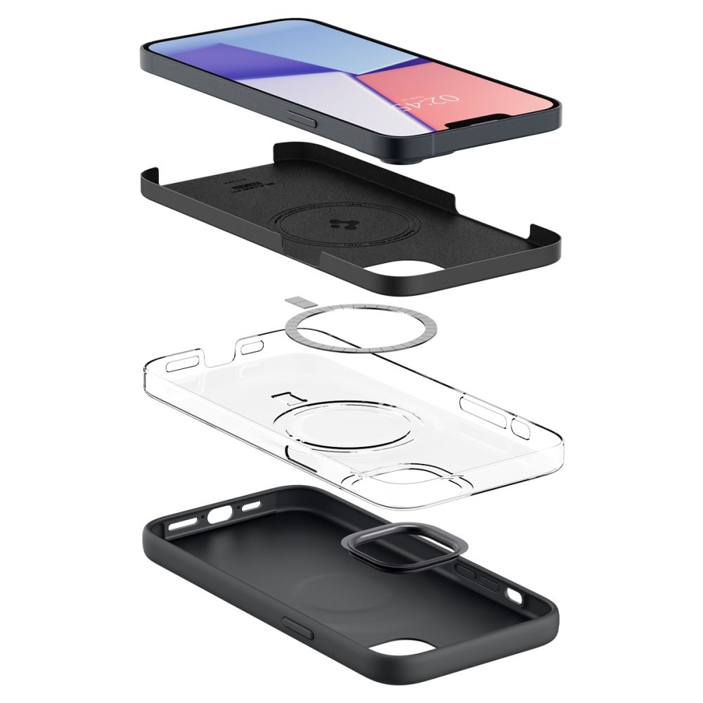 Spigen Silicone Fit MagFit - MagSafe Θήκη Σιλικόνης Apple iPhone 15 Plus / 14 Plus - Black (ACS04920)