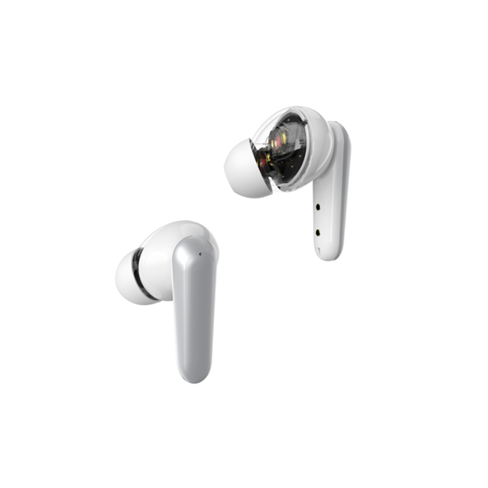 Riversong True Wireless Earphones Yoga M1 - Ασύρματα Ακουστικά Bluetooth Με Θήκη Φόρτισης - White (EA223)