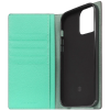 SLG Design D8 Neon Full Grain Leather - Δερμάτινη Θήκη - Πορτοφόλι Flip Apple iPhone 14 Pro Max - Teal (SD-D8N-DC-IP14PM-TL)