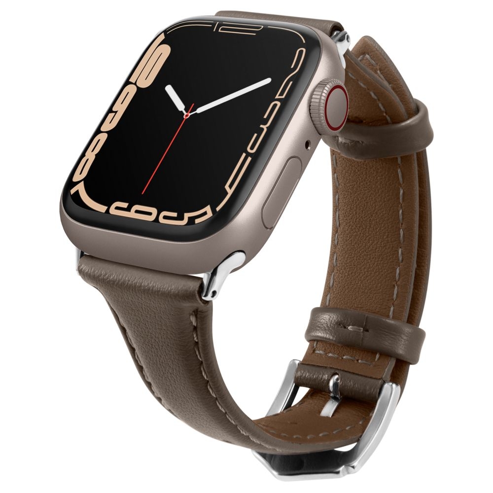 Spigen Cyrill Kajuk - Δερμάτινο Λουράκι Apple Watch SE/10/9/8/7/6/5/4 (42/41/40mm) - Khaki (AMP05441)