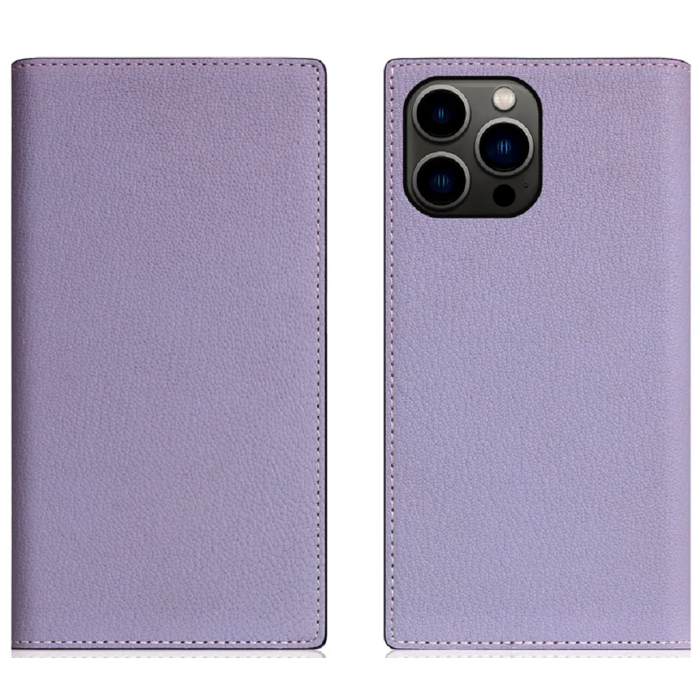 SLG Design D9 France Chevere Sully Leather - Δερμάτινη Θήκη - Πορτοφόλι Flip Apple iPhone 14 Pro Max - Lavenda (SD-D9C-DC-IP14PM-LV)