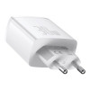 Baseus Compact Quick Charger - Φορτιστής Ταξιδιού με 2 x USB-A / 1 x Type-C - 30W - White (CCXJ-E02)