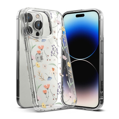 Ringke Fusion Σκληρή Θήκη με TPU Bumper - Apple iPhone 14 Pro - Dry Flowers (8809881265360)